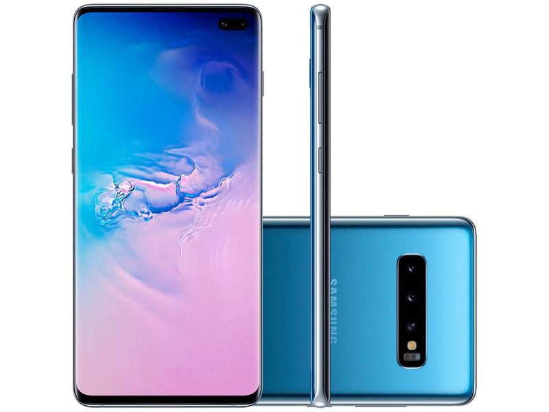 Smartphone Samsung Galaxy S10+ 128GB Azul 4G - 8GB RAM Tela 6,4